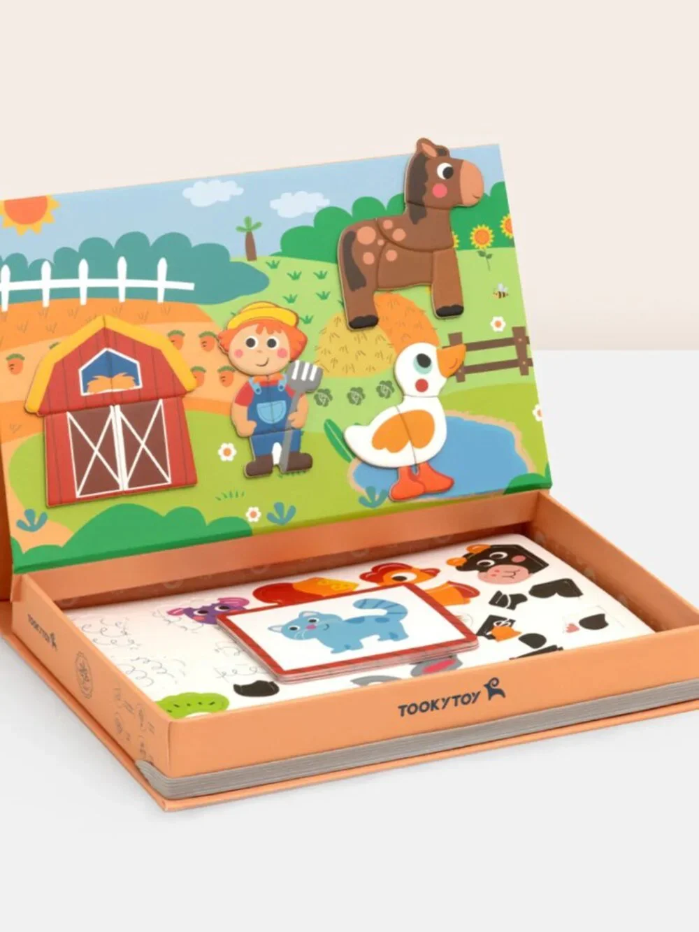 NEW Montessori Magnetic Farm Puzzle Learning Game Educational Travel Toy Kids